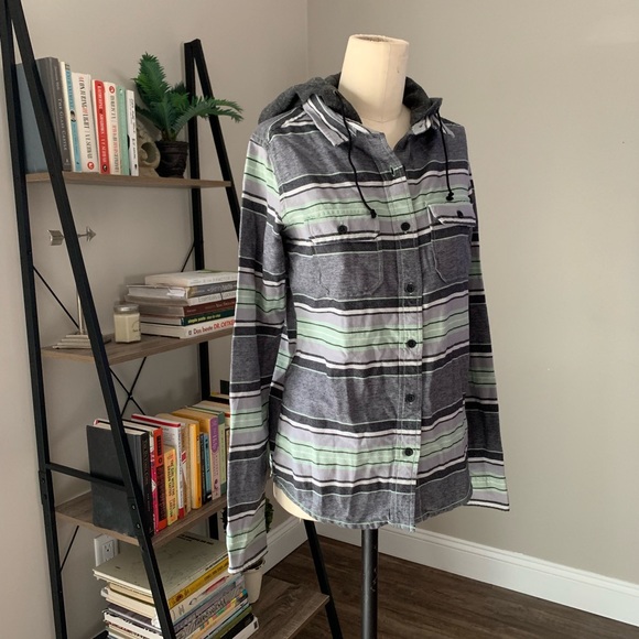 Burton Hooded Flannel - Picture 2 of 8